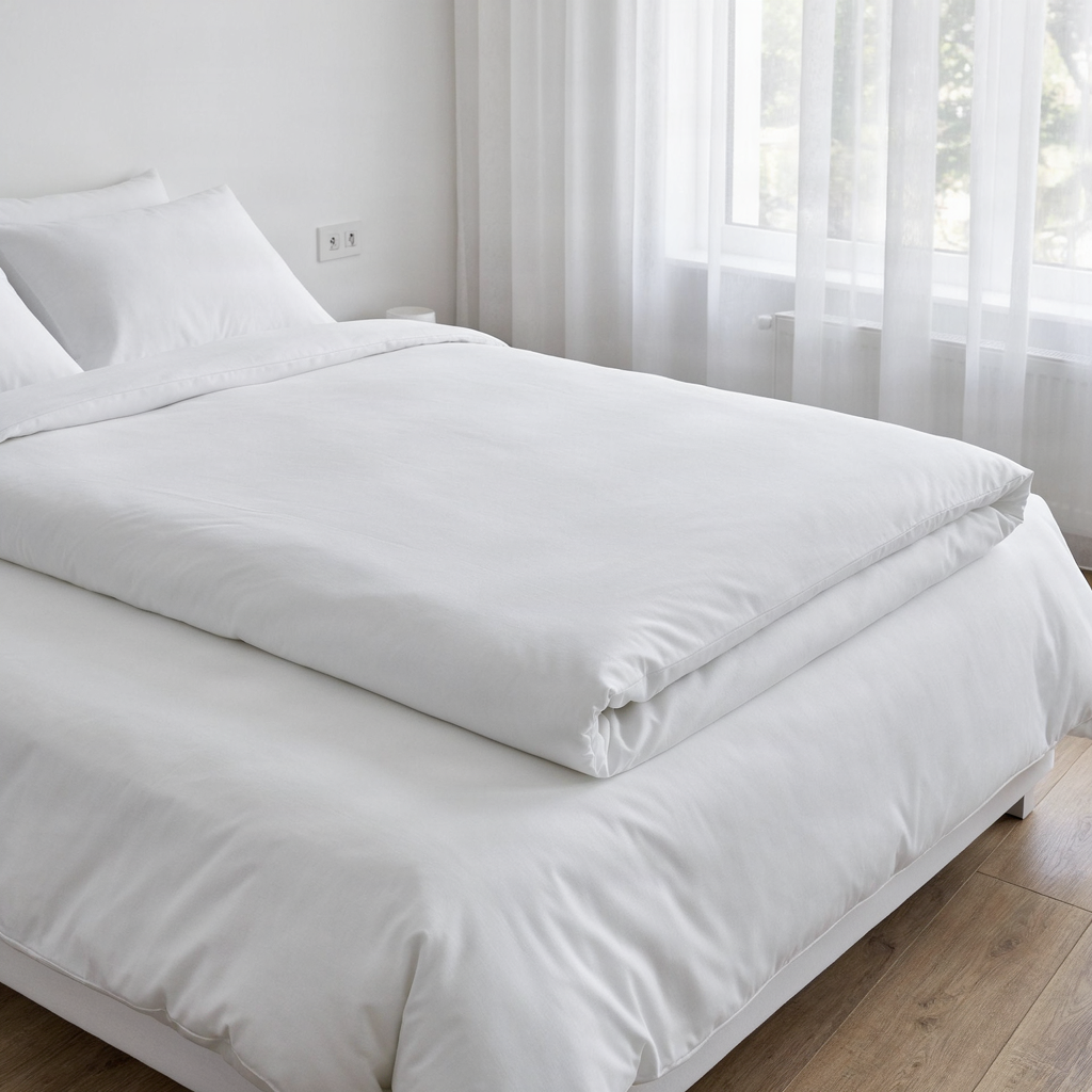 Hypoallergenic Microfiber Duvet in a bright bedroom